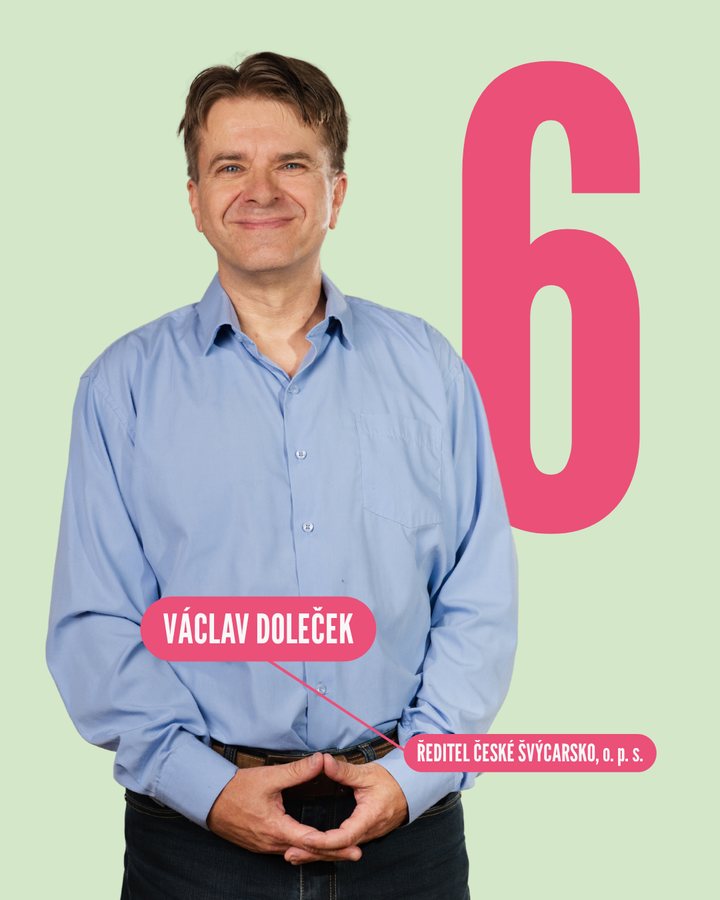 6. Václav Doleček — ředitel České Švýcarsko, o.p.s.