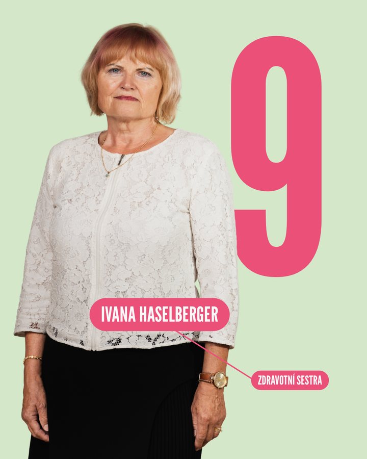9. Ivana Haselberger — zdravotní sestra